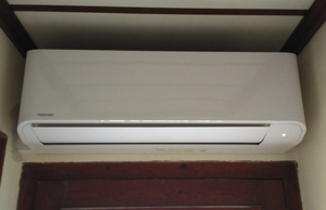 Split en interior casa.