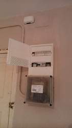 Cuadro eléctrico con circuitos parciales. Vivienda común.