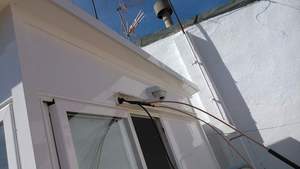 Salida de cobre de split a exteriior.